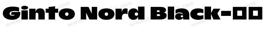 Ginto Nord Black字体转换